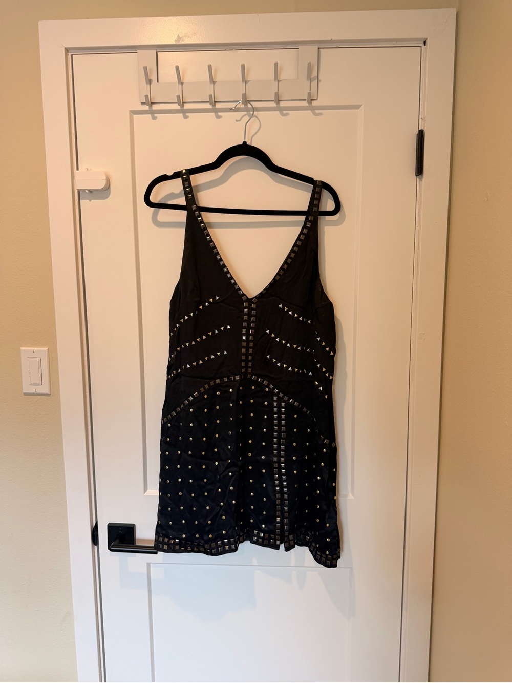 Anthropologie Deep V Mini Dress